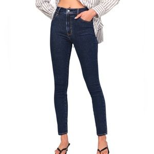 New! Abercrombie & Fitch Curve Love High Rise Super Skinny Ankle Jeans 28 6 reg